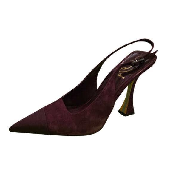 Sam Edelman Odette Slingback Heels in Parisian Plum – EUC Size 7 - Picture 7 of 8